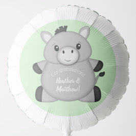 Donkey Baby Shower Green Ballon