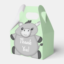 Donkey Baby Shower Green Geschenkschachtel