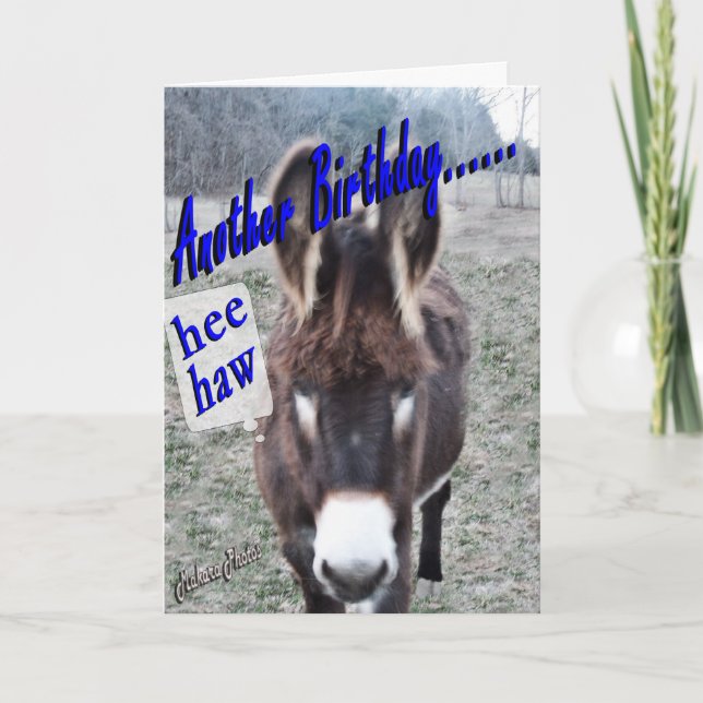Donkey Birthday anpassen Karte (Vorderseite)