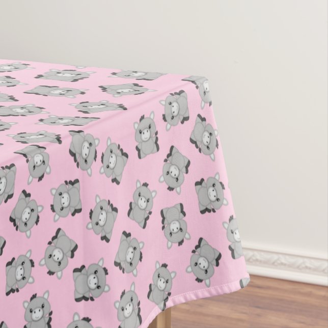Donkey Birthday Party Pink Tischdecke (Beispiel)