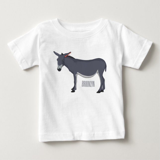 Donkey Cartoon Baby T-shirt (Vorderseite)