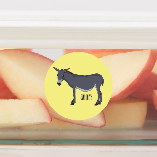 Donkey Cartoon Etiketten (Befestigt)