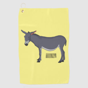 Donkey Cartoon Golfhandtuch