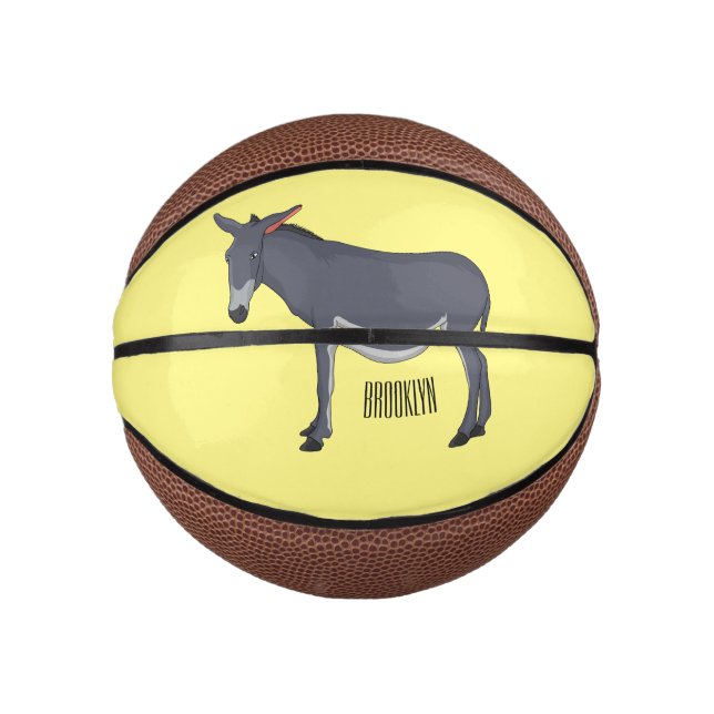 Donkey Cartoon Mini Basketball (Vorderseite)