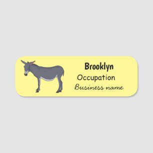 Donkey Cartoon Namensschild