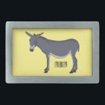 Donkey Cartoon Rechteckige Gürtelschnalle<br><div class="desc">Donkey Cartoon</div>