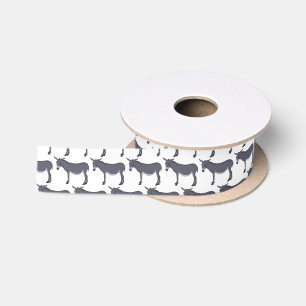 Donkey Cartoon Satinband