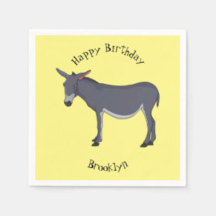 Donkey Cartoon Serviette