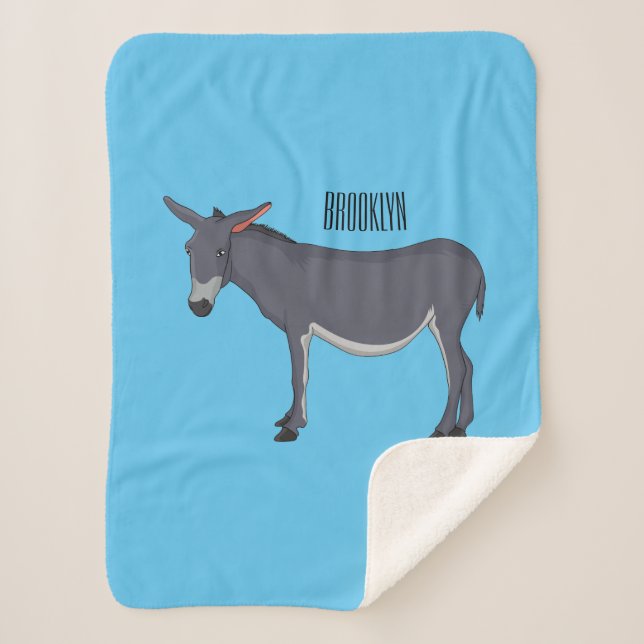 Donkey Cartoon Sherpadecke (Vorderseite)