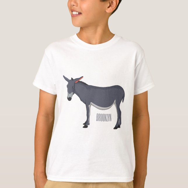 Donkey Cartoon T-Shirt (Vorderseite)