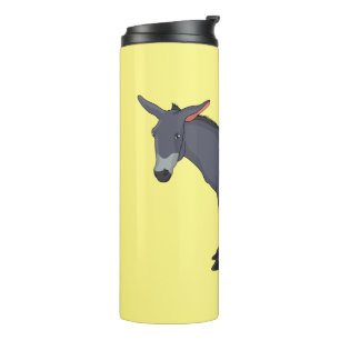 Donkey Cartoon Thermosbecher