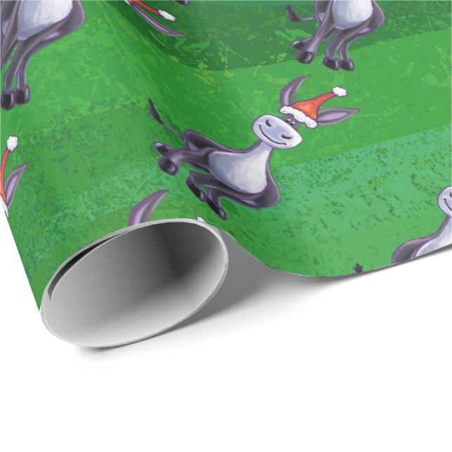 Donkey Christmas Geschenkpapier (Rolleneckpunkt)