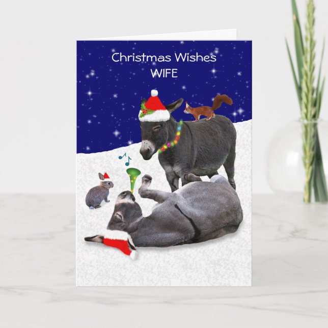 Donkey Daze Card (Ehefrau) Karte (Vorderseite)