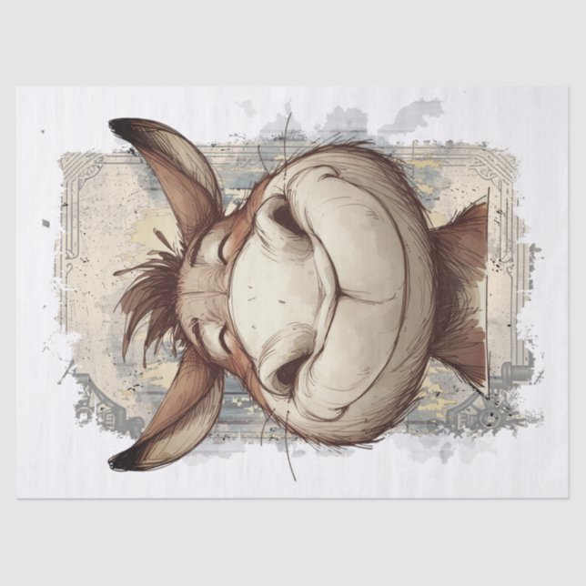 Donkey Decoupage Seidenpapier (Vorderseite)