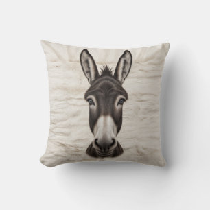 Donkey Delight": Schwarz-Weiß Kilim Pillows Kissen