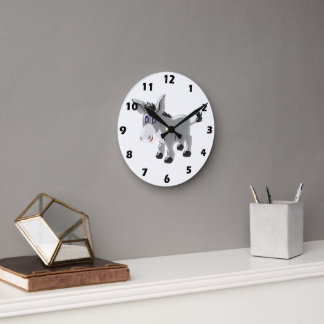 Donkey-Design Runde Wanduhr