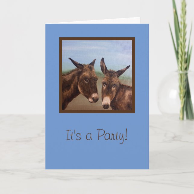 Donkey Double Karte (Vorderseite)