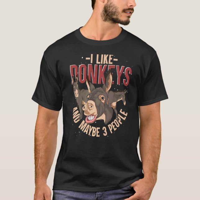 Donkey Farm Animal Bauer Donkey 1 T-Shirt (Vorderseite)
