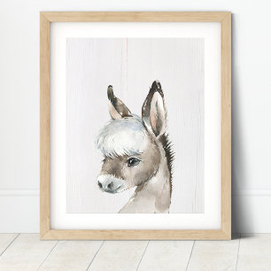 Donkey Farm Kinderzimmer Print Poster