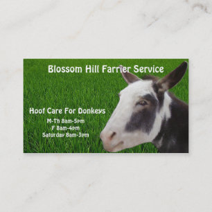 Donkey Farrier Business Card Visitenkarte