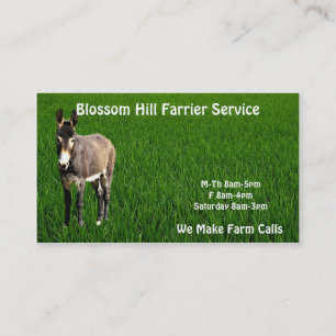 Donkey Farrier Business Card Visitenkarte