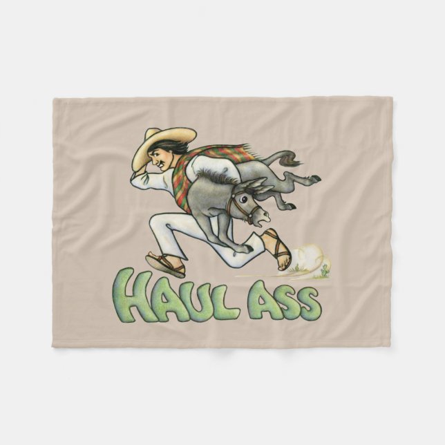 Donkey Fleece Blanket (Vorderseite (Horizontal))