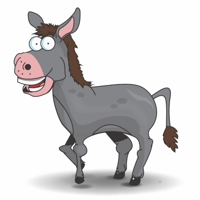 Donkey Freistehende Fotoskulptur (Vorne)