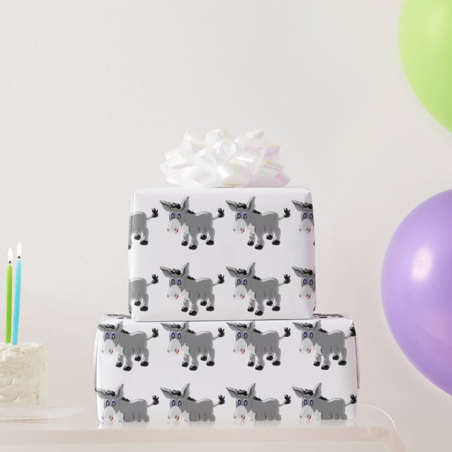 Donkey Geschenkpapier (Partygeschenke)