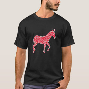 Donkey Hearts Valentine S Day Jackass Mule Lover G T-Shirt