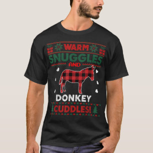 Donkey Lover Christmas Weihnachten Weihnachten Wei T-Shirt