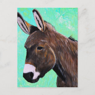 Donkey-Malerei Postkarte