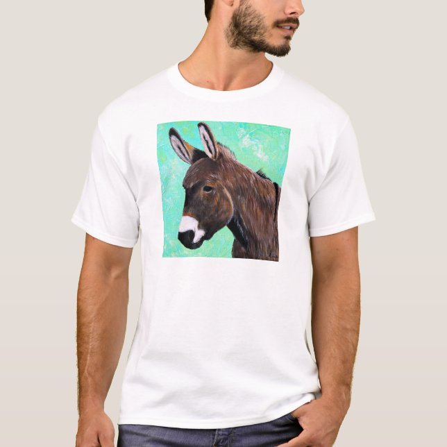 Donkey-Malerei T-Shirt (Vorderseite)
