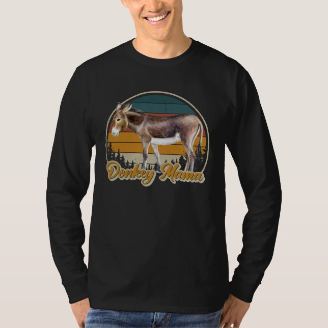DONKEY MAMA   Retro Look Donkey T-Shirt (Vorderseite)