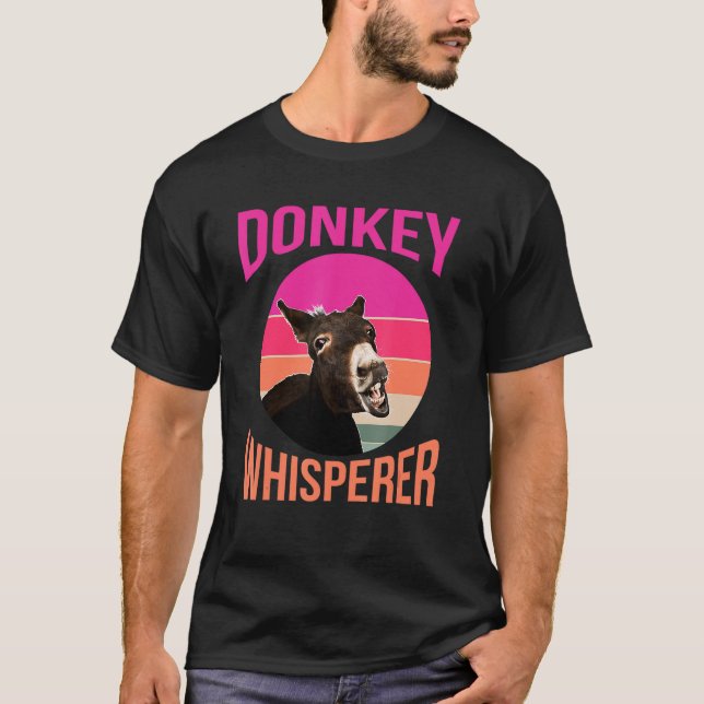 Donkey mit Zitatnäffchen lässt mich lächeln 7 T-Shirt (Vorderseite)