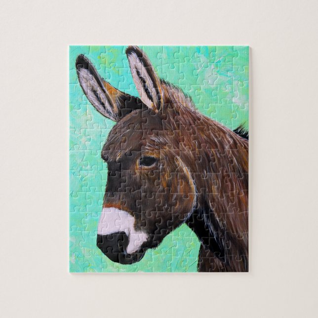 Donkey Painting Jigsaw Puzzle (Vertikal)