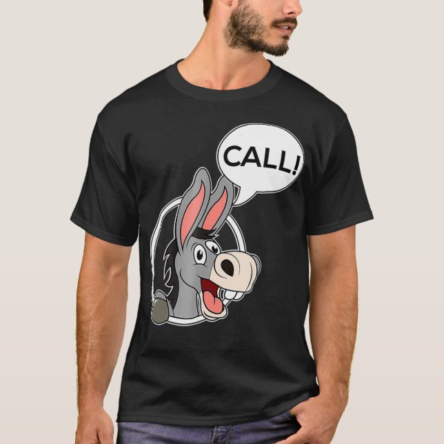 Donkey Poker Player Call  Gambling Gambler Tee  (Vorderseite)