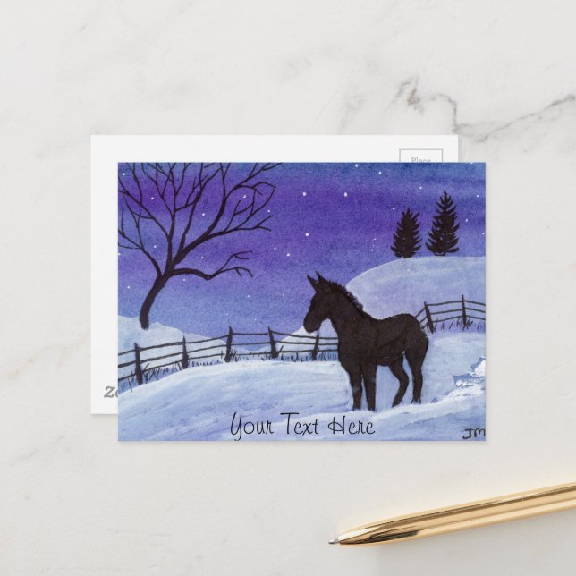 Donkey Postkarte (Vorderseite/Rückseite Beispiel)