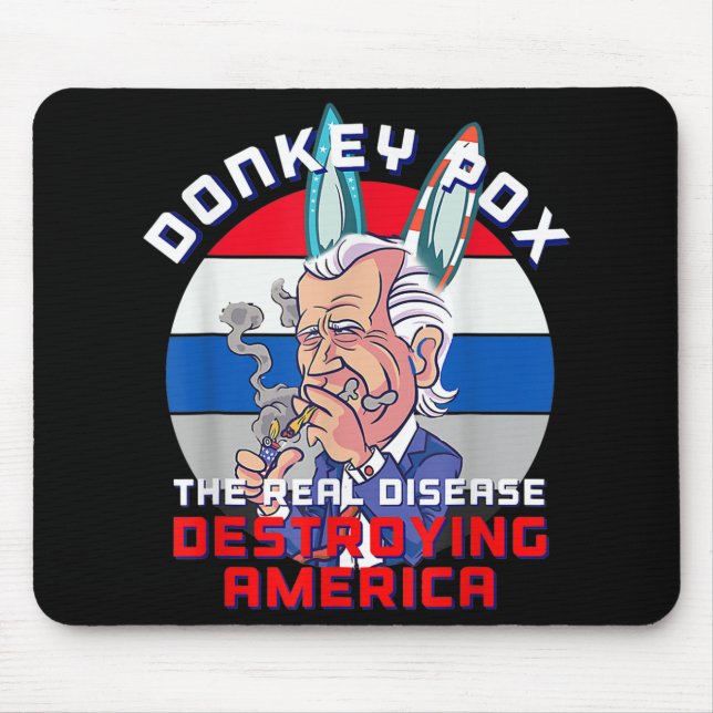Donkey Pox Great MAGA King Trump UltrA MAGA US Ind Mousepad (Vorne)