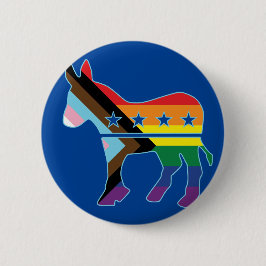 Donkey Progress Prilag demokratisch Button