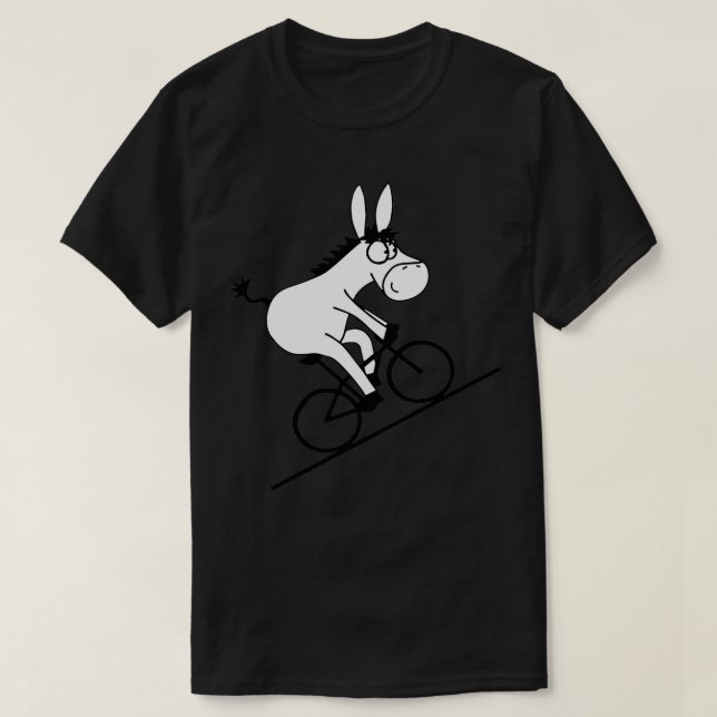 Donkey Riding Bicycle T-Shirt (Design vorne)
