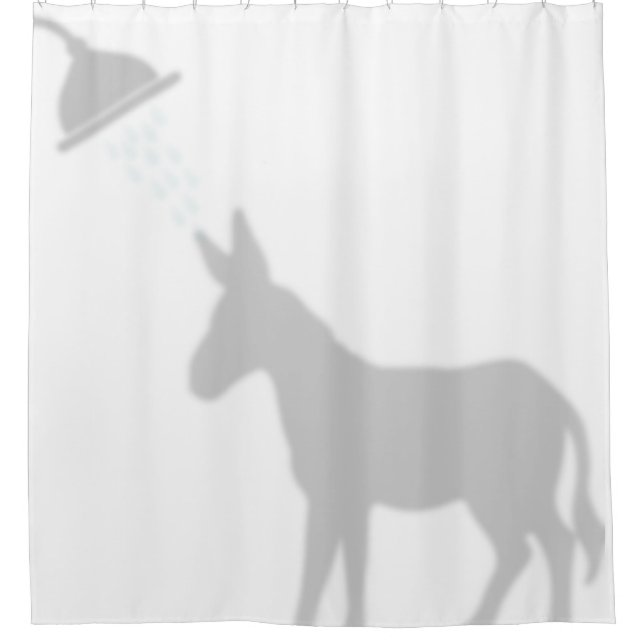 Donkey Shadow Silhouette Shadow Buddies Dusche Duschvorhang (Vorderseite)