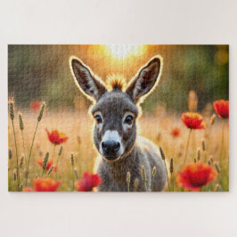 Donkey Sommer Harmonie Landschaft Kunst Puzzle