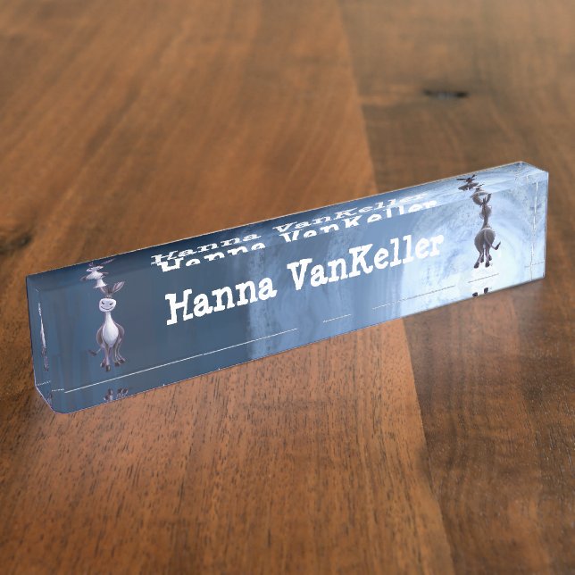 Donkey-Stationierung Namensplakette (Seite)