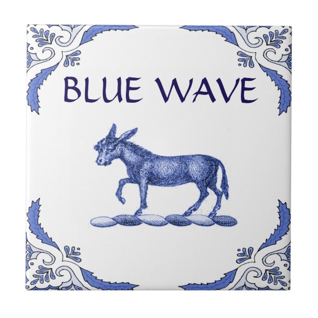 Donkey Tile, holländischer Look, personalisieren Fliese (Vorderseite)