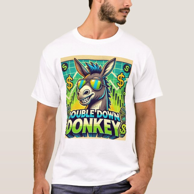 Donkey verdoppeln T-Shirt (Vorderseite)