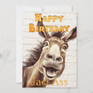 Donkey's Funny Birthday Holiday Card Feiertagskarte
