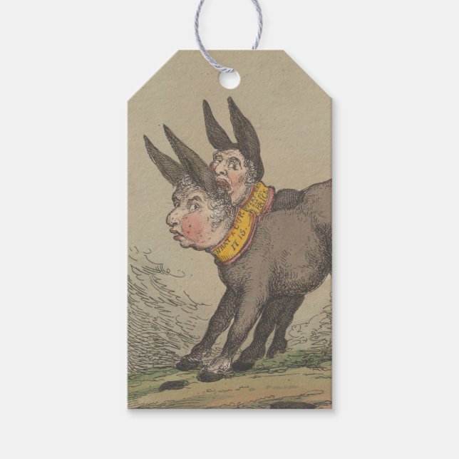 Donkeys - Geschenkmarke Geschenkanhänger (Vorderseite)