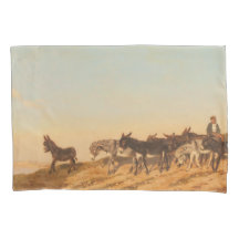 Donkeys in Südfrankreich (von Eugène Burnand)