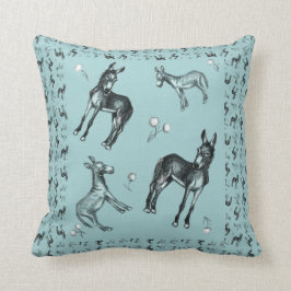 Donkeys und Lüster Kissen