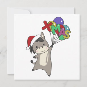 Donkeys WeihnachtsDonkeys Wintertiere Einladung